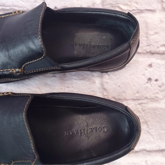 Cole Haan tucker venetian loafers shoes men's size 10 black - Picture 5 of 16